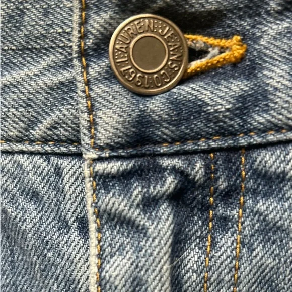 VTG Lauren Ralph Lauren Jeans Co Denim Skirt 8P 90s EUC - Picture 8 of 8